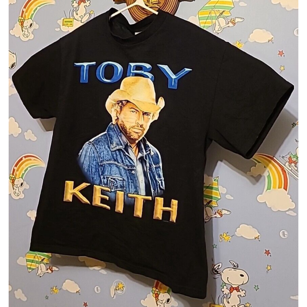 Vintage Toby Keith T Shirt Adult Sz Large Made In USA Black Good Once Tour 2005